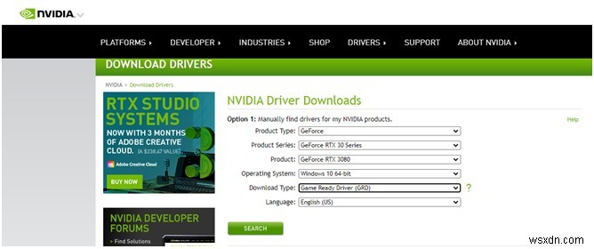 NVIDIA 지포스 RTX 3080 드라이버 다운로드 및 업데이트 방법 총정리