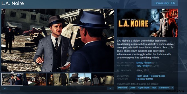 스팀 L.A. 노와르(L.A. Noire)가 PC에서 실행되지 않을 때 해결하는 4가지 방법