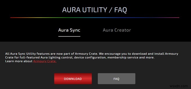 PC용 ASUS Aura Sync 다운로드 및 설치 방법 완벽 가이드