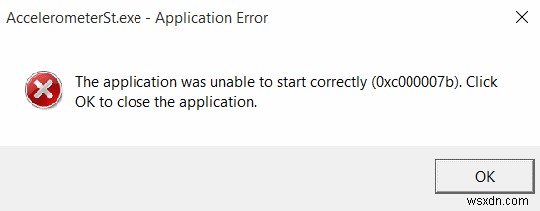 Windows 10에서 AccelerometerSt.exe 오류 해결하는 방법 총정리