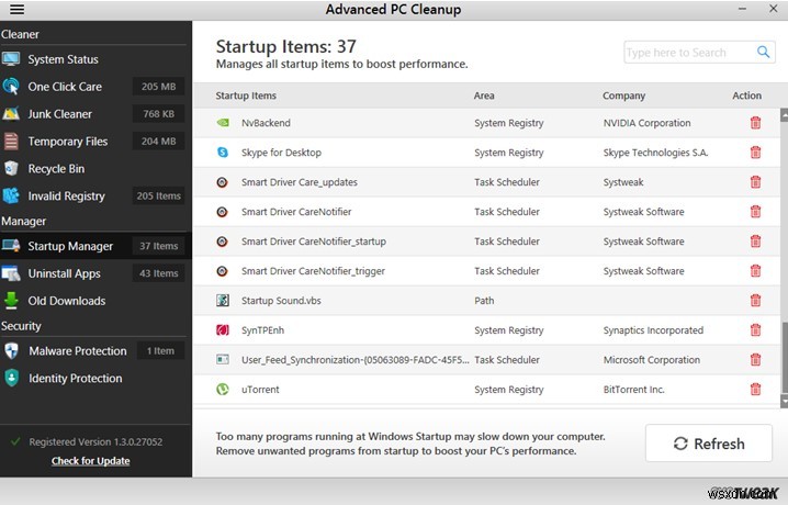 Advanced PC Cleanup으로 PC에서 개인 정보를 완벽하게 삭제하는 방법