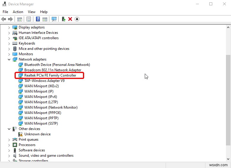 Windows 10에서 Realtek PCIe GBE 패밀리 컨트롤러 오류 해결하는 방법