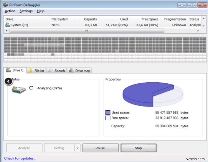 Defraggler 리뷰: 파일 조각 모음으로 PC 속도 높이기