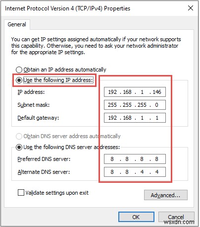 Windows 10 로컬 영역 연결에 유효한 IP 구성이 없습니다 오류 해결 방법