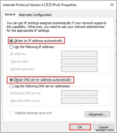 Windows 10 로컬 영역 연결에 유효한 IP 구성이 없습니다 오류 해결 방법
