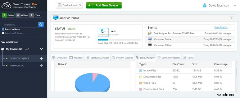 Cloud Tuneup Pro로 원격 Windows 10 PC의 디스크 공간 효율적으로 관리하는 방법