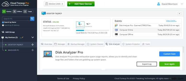 Cloud Tuneup Pro로 원격 Windows 10 PC의 디스크 공간 효율적으로 관리하는 방법