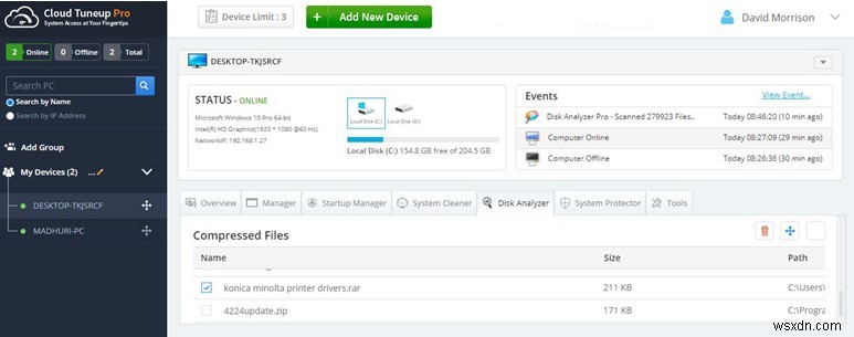 Cloud Tuneup Pro로 원격 Windows 10 PC의 디스크 공간 효율적으로 관리하는 방법