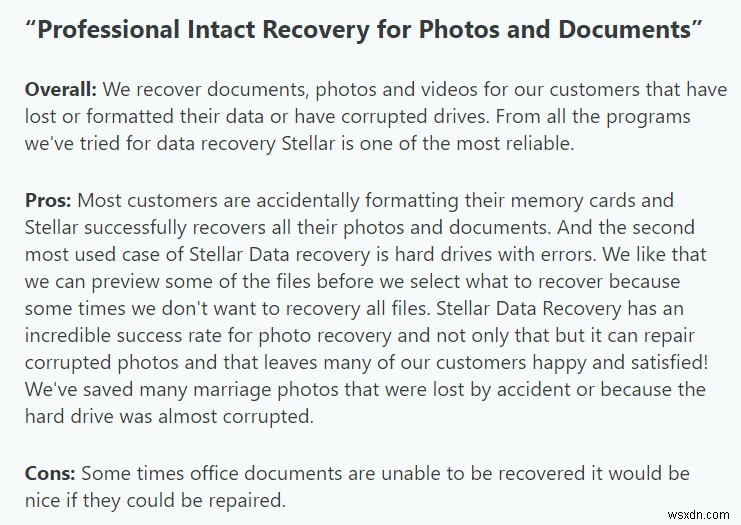 Stellar Data Recovery 2022 완벽 리뷰: 기능, 장단점, 가격 및 사용자 평가