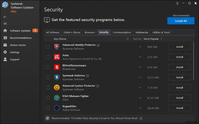 윈도우 PC에서 한 번에 여러 앱 설치하는 방법 – Systweak Software Updater 완벽 가이드