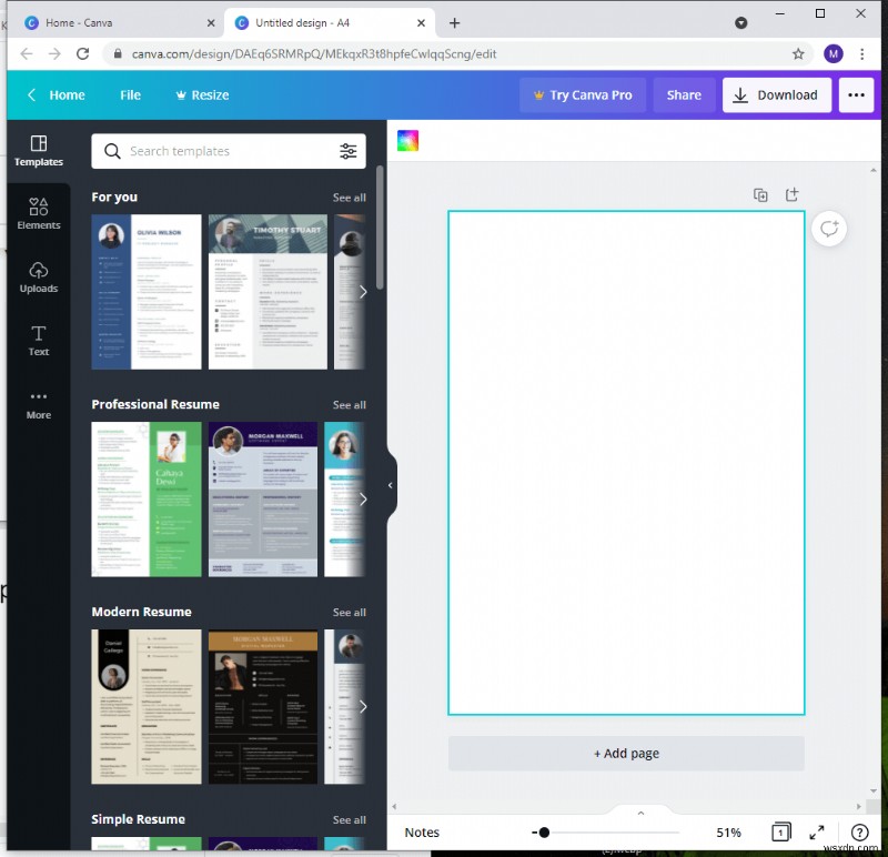 캔바(Canva)로 온라인 이력서 만들기 – 단계별 완벽 가이드