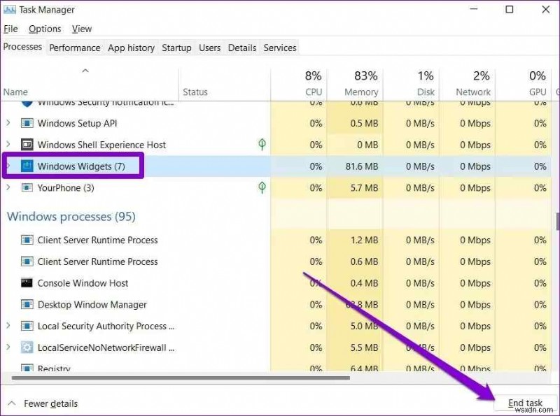 Windows 11 위젯이 작동하지 않거나 빈 화면으로 로드될 때 해결하는 5가지 방법