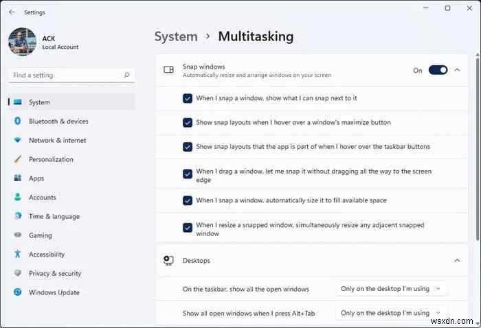 Windows 11에서 스냅 레이아웃(Snap Layouts)이 작동하지 않을 때 해결하는 4가지 방법