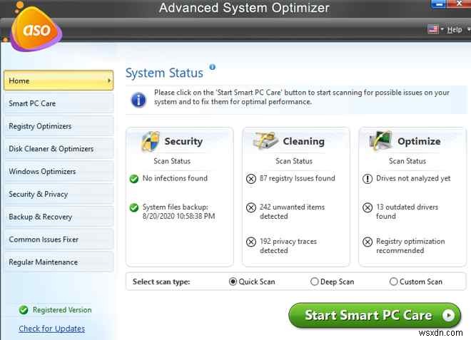 Advanced System Optimizer로 메모리 최적화하고 시스템 캐시 관리하는 방법