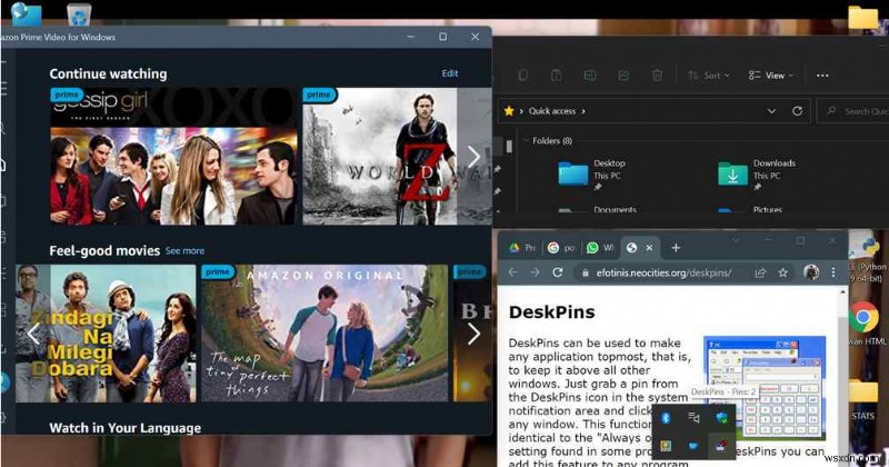 Windows 11에서 창을 항상 맨 위에 고정하는 방법