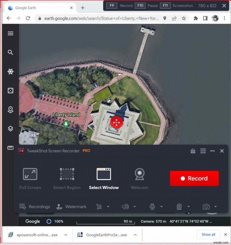 Windows/Mac/온라인에서 구글 어스(Google Earth) 영상 녹화하는 방법 완벽 가이드
