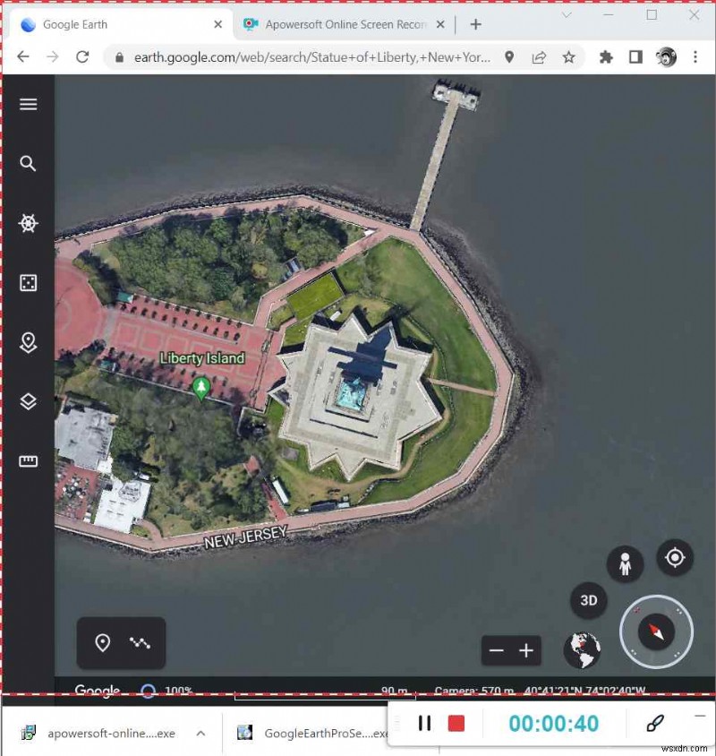 Windows/Mac/온라인에서 구글 어스(Google Earth) 영상 녹화하는 방법 완벽 가이드