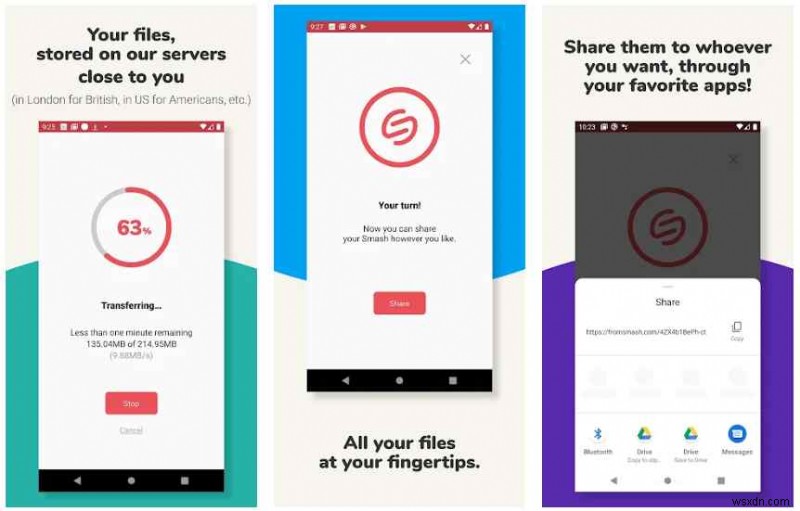 2022년 안드로이드를 위한 최고의 WeTransfer 대안 10가지