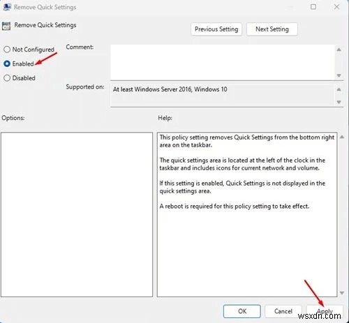 Windows 11 빠른 설정(Quick Settings) 활성화 및 비활성화하는 방법