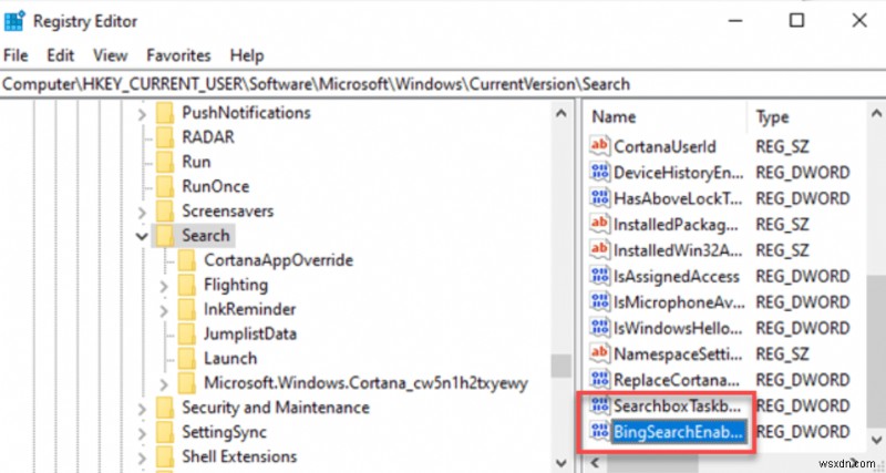 Windows 10 시작 메뉴에서 Bing 검색 완전히 끄는 방법