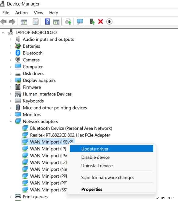Windows 11에서  네트워크 어댑터용 드라이버를 찾을 수 없음  오류 해결하는 방법