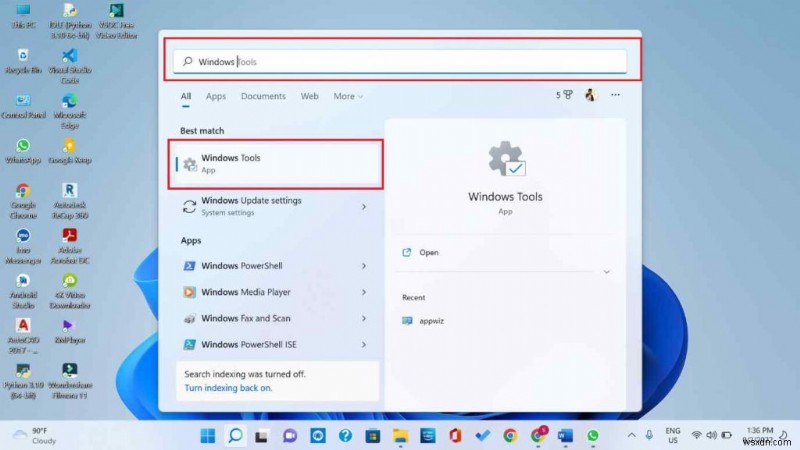 Windows 11에서 Windows 도구(Windows Tools)를 여는 7가지 쉬운 방법