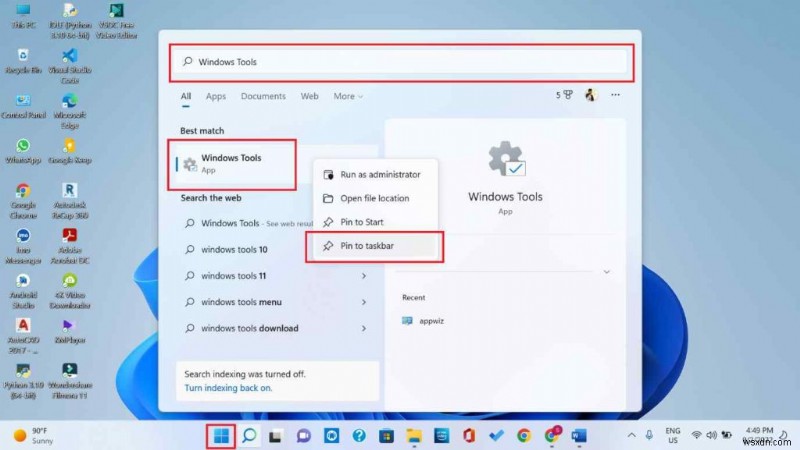 Windows 11에서 Windows 도구(Windows Tools)를 여는 7가지 쉬운 방법