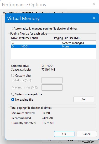 Windows 11 높은 디스크/RAM 사용량 문제 해결 방법 총정리