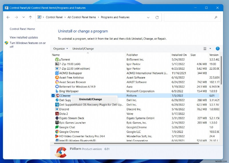 Windows 11/10/8에서 CCleaner가 삭제되지 않을 때 해결 방법
