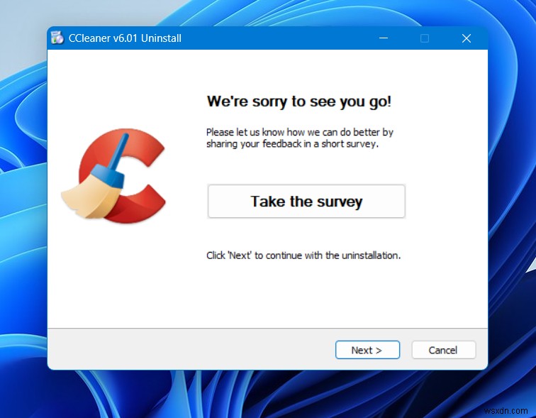 Windows 11/10/8에서 CCleaner가 삭제되지 않을 때 해결 방법
