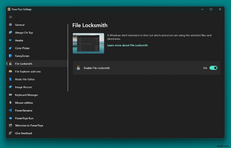 Windows 10/11 PowerToys의 새로운 File Locksmith 유틸리티 사용법