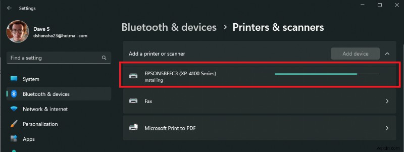 Windows 11에서 프린터 또는 스캐너 추가하는 방법
