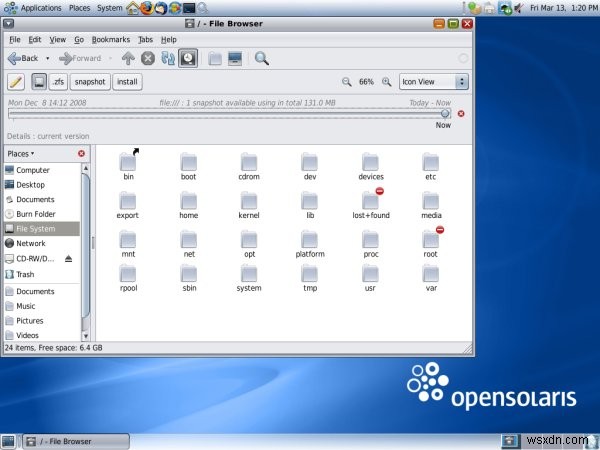 OpenSolaris 2008.11 리뷰 - 옳은 방향으로 가고 있지만 아직 갈 길이 멀다