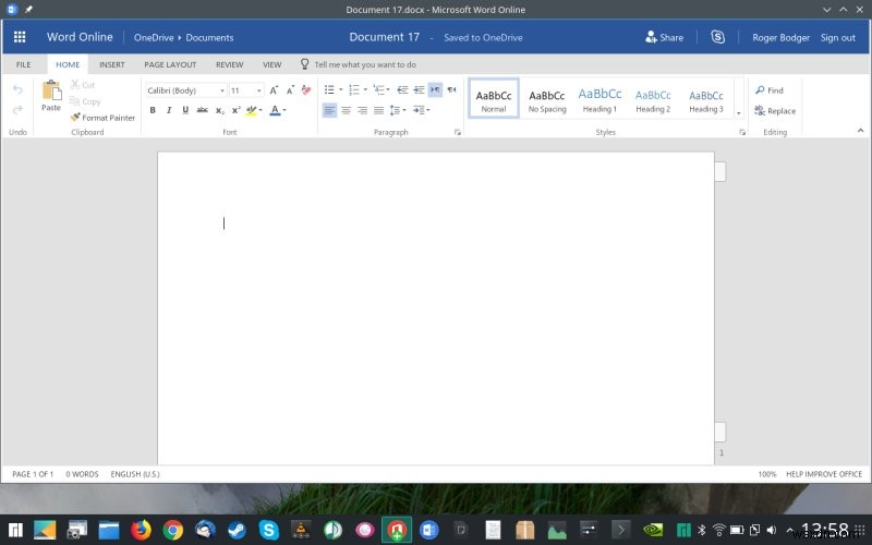 만자로에 Microsoft Office Online 기본 탑재 - 리눅스 데스크톱의 새로운 전환점