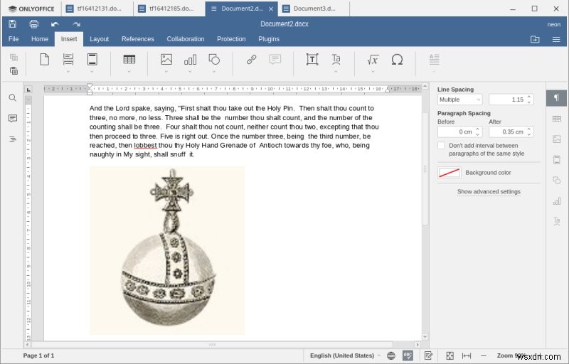 OnlyOffice Desktop Editors 5.5.1 리뷰 - 훌륭하지만 더 나아질 여지가 있다
