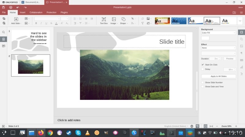 OnlyOffice Desktop Editors 5.5.1 리뷰 - 훌륭하지만 더 나아질 여지가 있다