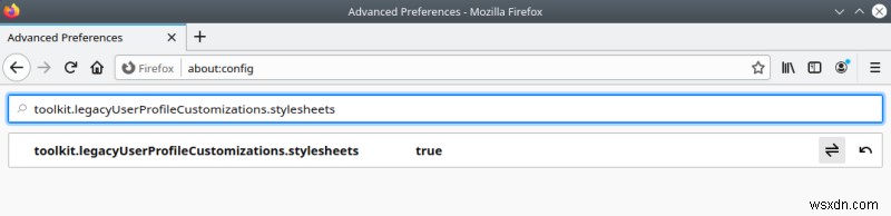 Firefox 75 이상 주소 표시줄 확대 문제, userChrome.css로 되돌리는 방법