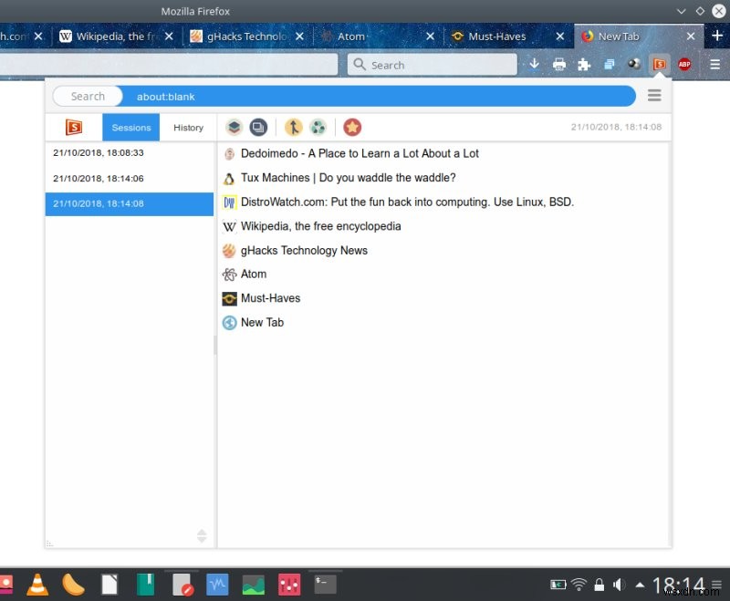 Session Sync – Firefox Quantum을 위한 훌륭한 세션 관리자