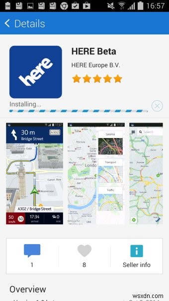 안드로이드에서도 무료 오프라인 내비게이션! HERE Maps 베타 리뷰