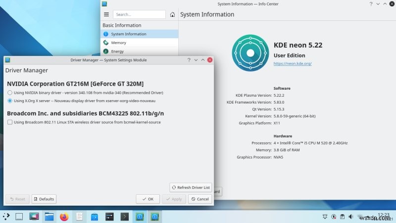 2010년식 HP Pavilion 노트북, KDE neon으로 되살리기