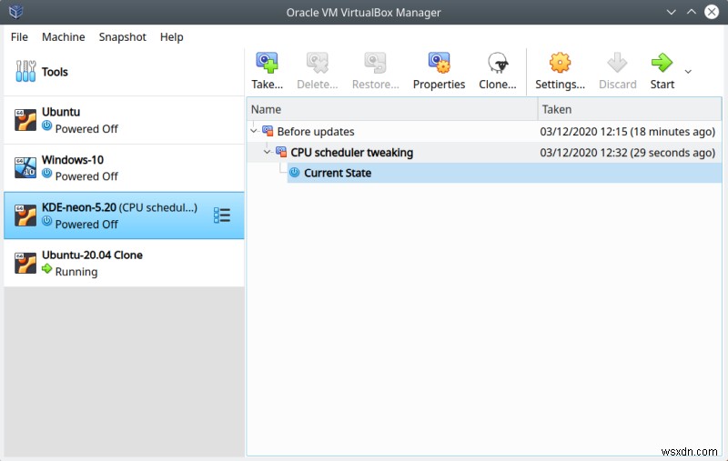 VirtualBox 스냅샷 병합으로 디스크 공간 절약하는 방법