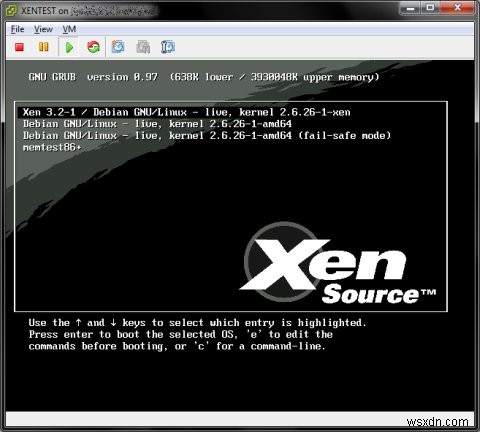Xen 라이브 CD로 가상화 환경 손쉽게 체험하기
