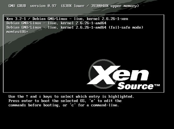 Xen 라이브 CD로 가상화 환경 손쉽게 체험하기