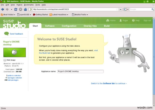 SUSE Studio – 웹 브라우저만으로 나만의 리눅스를 만들다