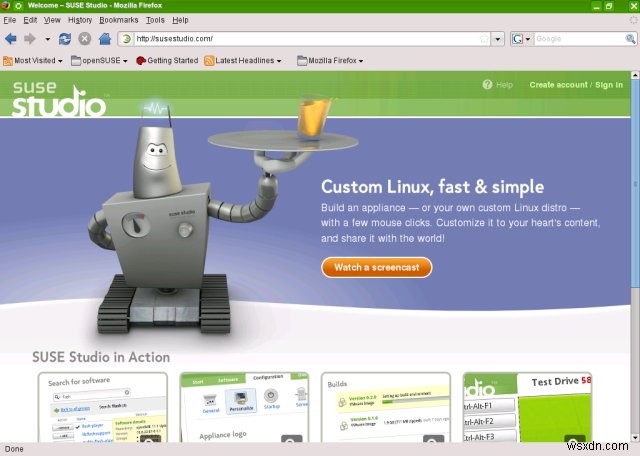 SUSE Studio – 웹 브라우저만으로 나만의 리눅스를 만들다