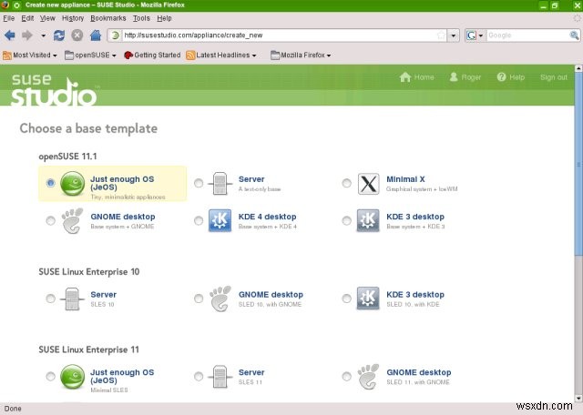 SUSE Studio – 웹 브라우저만으로 나만의 리눅스를 만들다