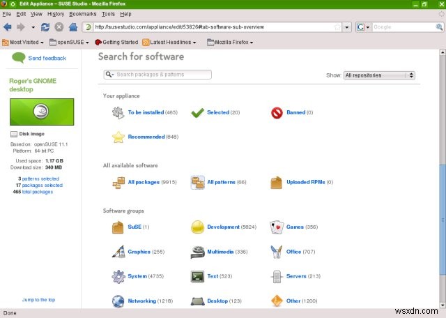 SUSE Studio – 웹 브라우저만으로 나만의 리눅스를 만들다