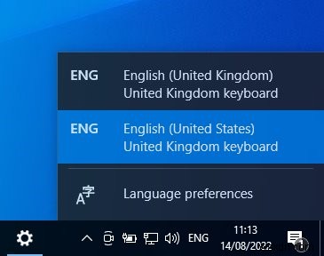 Windows 10에서 삭제되지 않는 고정 키보드 레이아웃 제거하는 방법