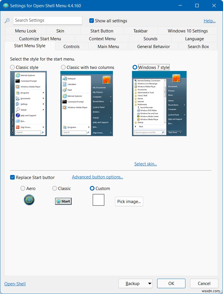Open-Shell로 Windows 11 클래식 시작 메뉴 되살리기 – 설치부터 세부 설정까지