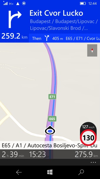 Windows Phone 내비게이션 로드 테스트 – HERE Maps vs 마이크로소프트 지도 완벽 비교
